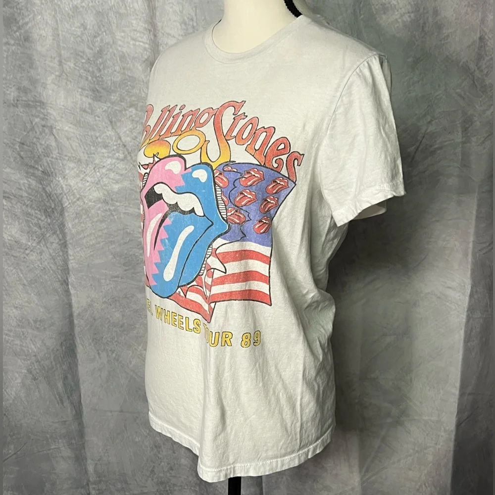 The Rolling Stones Steel Wheels Tour 89 Vintage Inspired Concert Tee - XS - Picture 7 of 8
